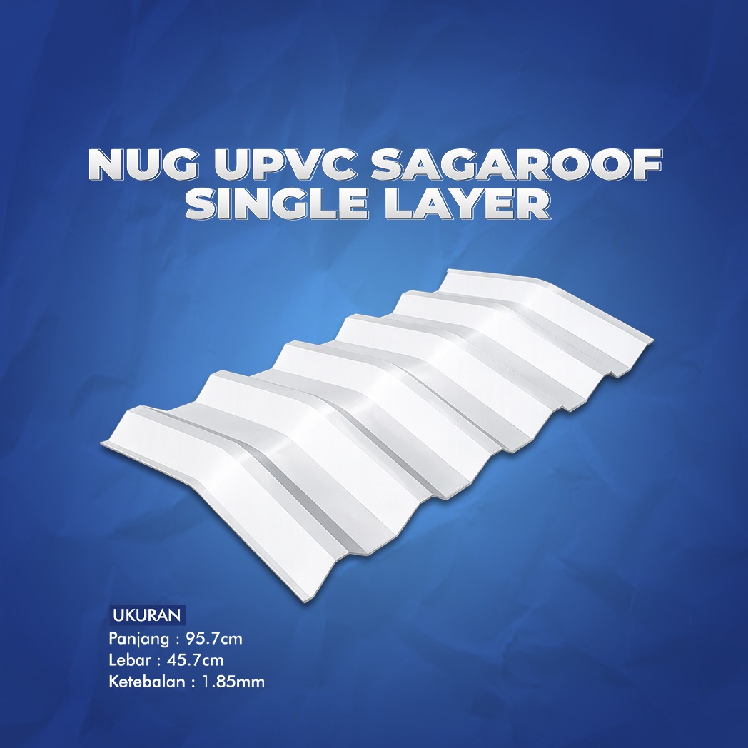 Nug UPVC Sagaroof Single Layer 830-V